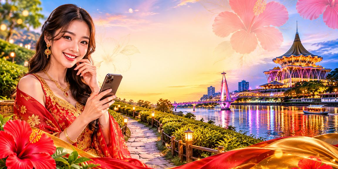 Pemain menggunakan aplikasi kasino s660 di Kuching untuk main baccarat mudah alih